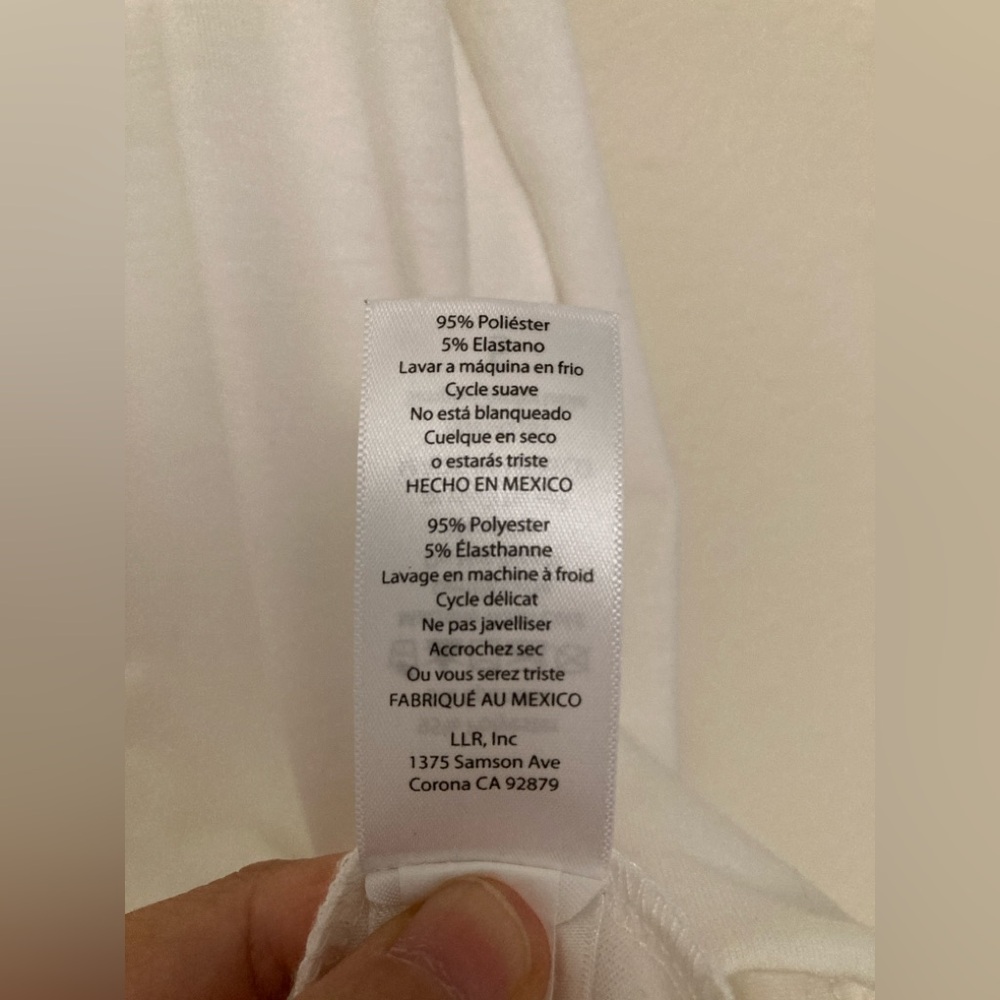 LuLaRoe Liv Tee Size S Cream Brown Tea Cup Graphic Short Sleeve Top - Picture 5 of 6